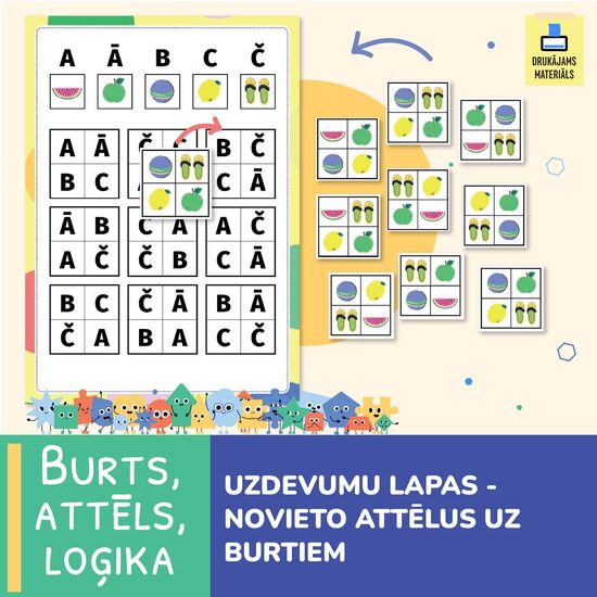 Burti, attēli, loģika