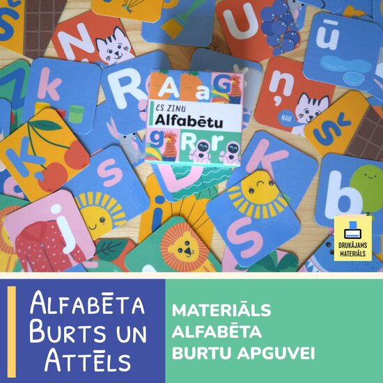 Alfabēta burti, attēls