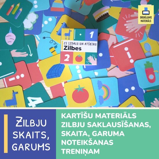 Zilbju izdalīšana, skaitīšana, atšķiršana