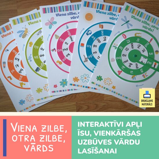 Zilbju, vārdu lasīšanas apļi