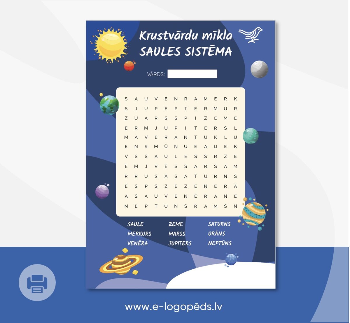 Valodas attīstīšana uzdevumi